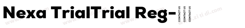 Nexa TrialTrial Reg字体转换 Nexa TrialTrial Reg字体转换